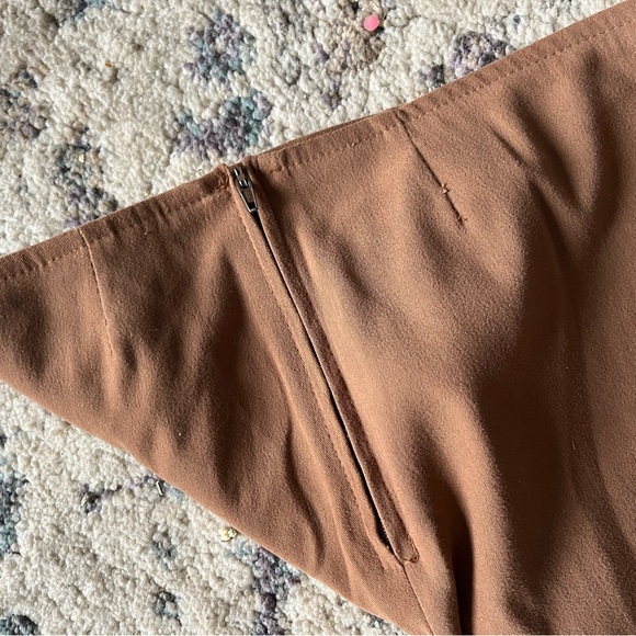 Vintage Brown Belted Flare Pants - Picture 3 of 3